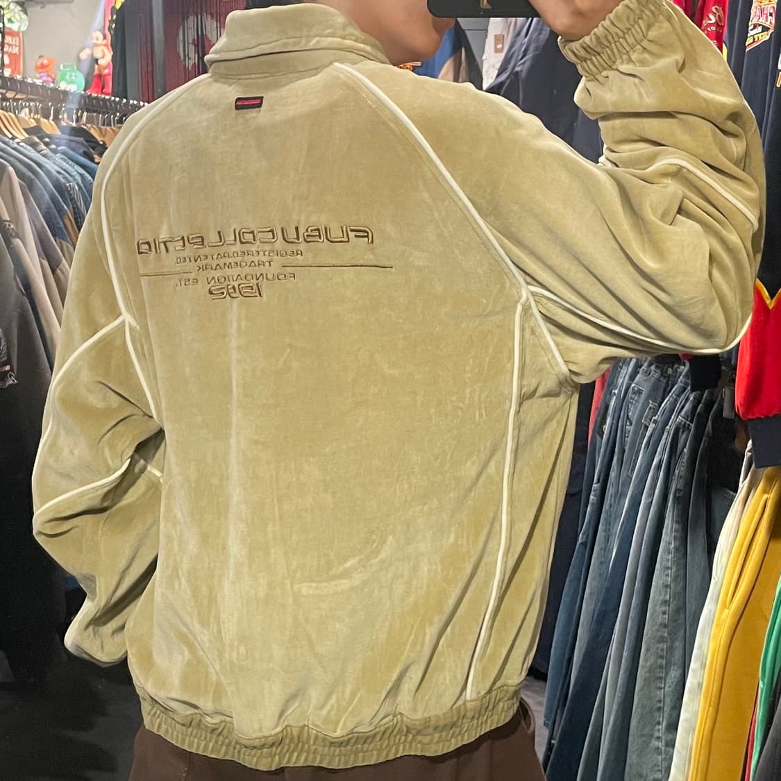 [IM] FUBU 푸부 베이지 벨벳져지 상품이미지7