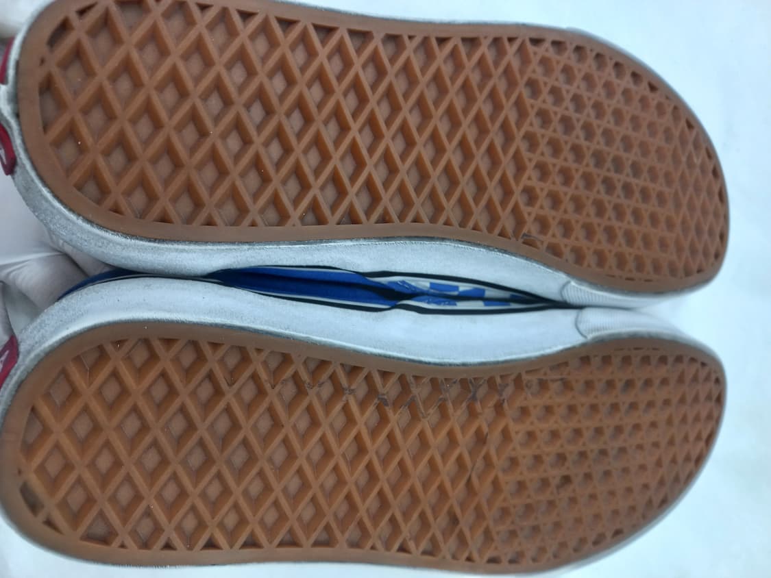 반스 블루 체크 슬립온 265mm 상품이미지3