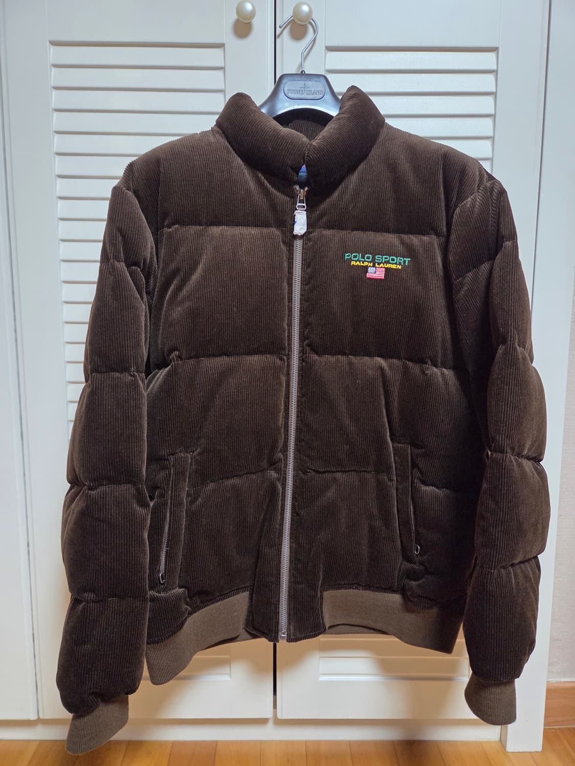 폴로 코듀로이 패딩 브라운 L 상품이미지1