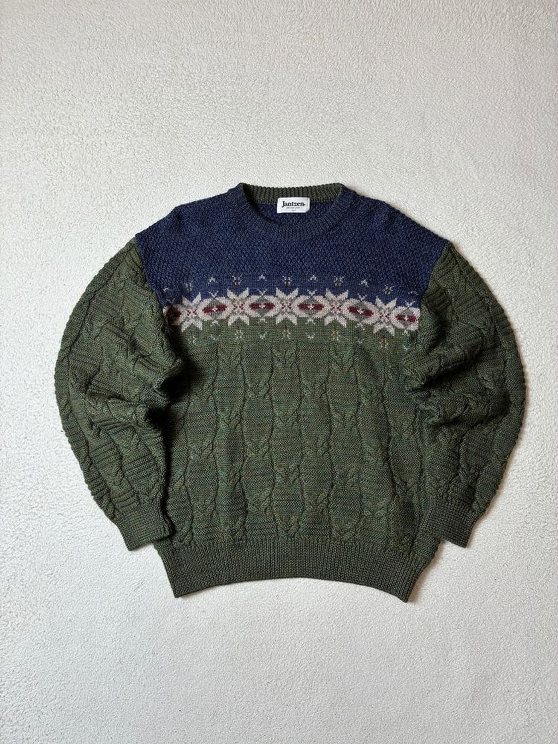 Jantzen 90's USA 페어아일 울 니트 PN7902 상품이미지1