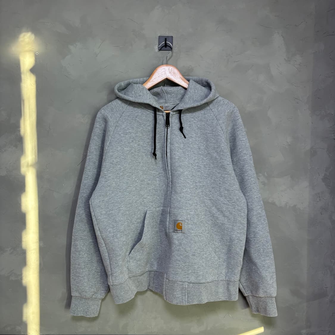 칼하트 wip 라이트 카럭스 후드집업 그레이 상품이미지1