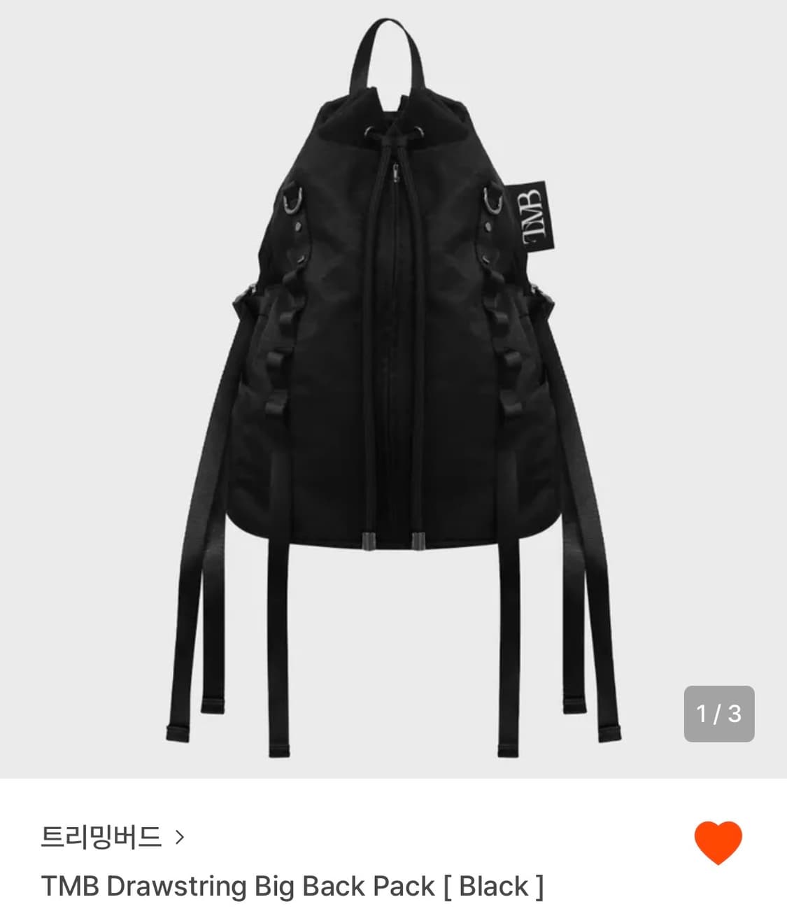 구해요) 트리밍버드 TMB Drawstring Big Back Pack  상품이미지1