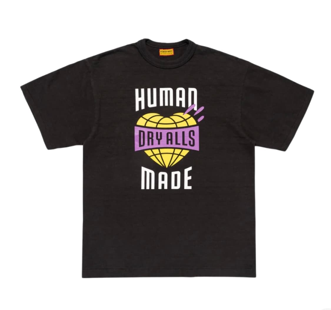 휴먼 메이드 그래픽 티셔츠 블랙 상품이미지1