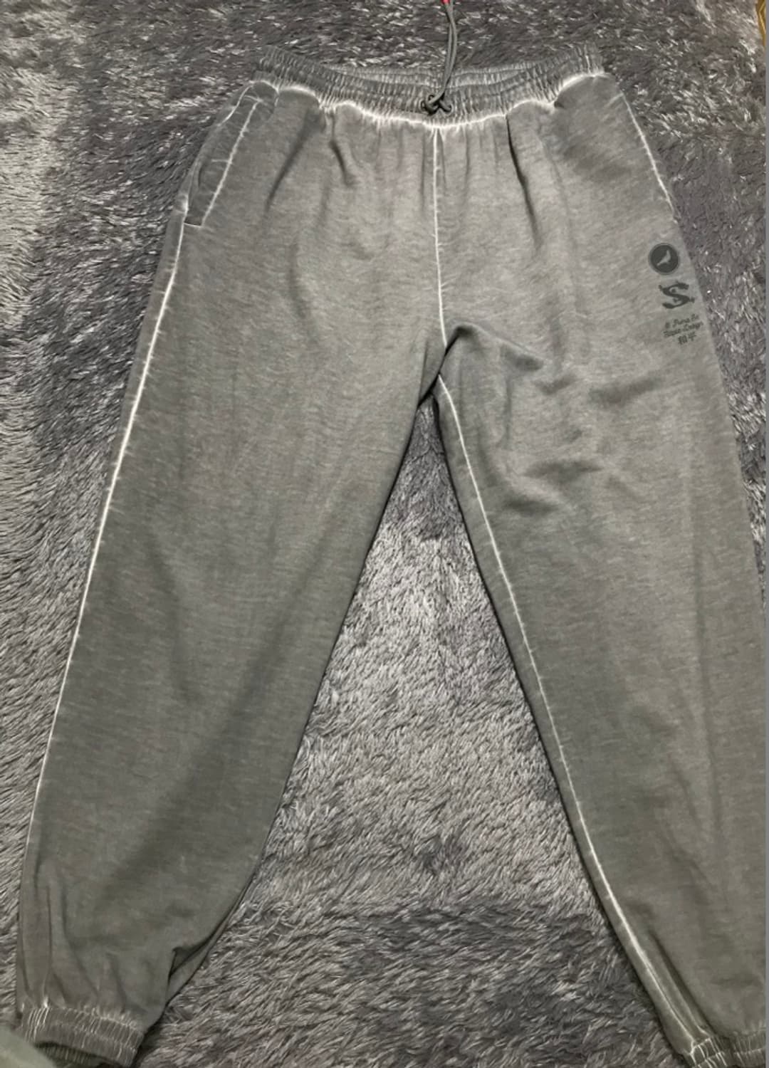 [[XL, A급] 푸마(PUMA) x STAPLE 가먼트다잉 스웻 팬츠 상품이미지1