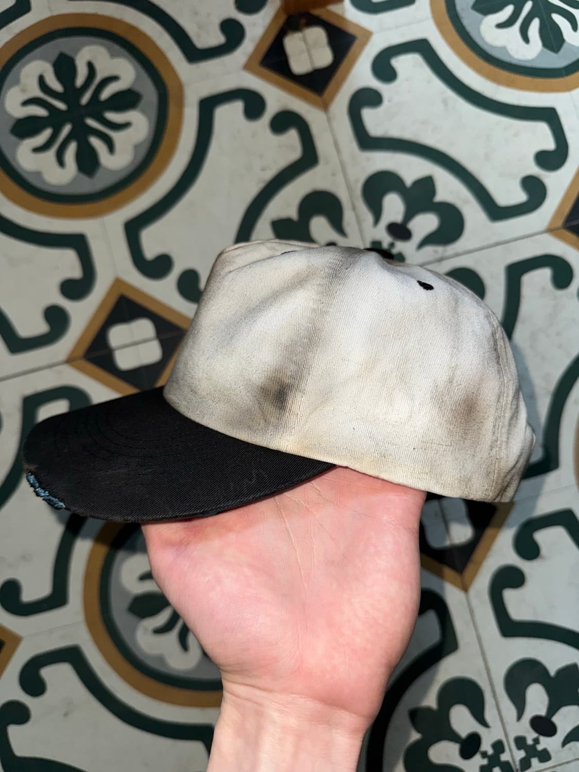 Distressed cap (hand made) 상품이미지4