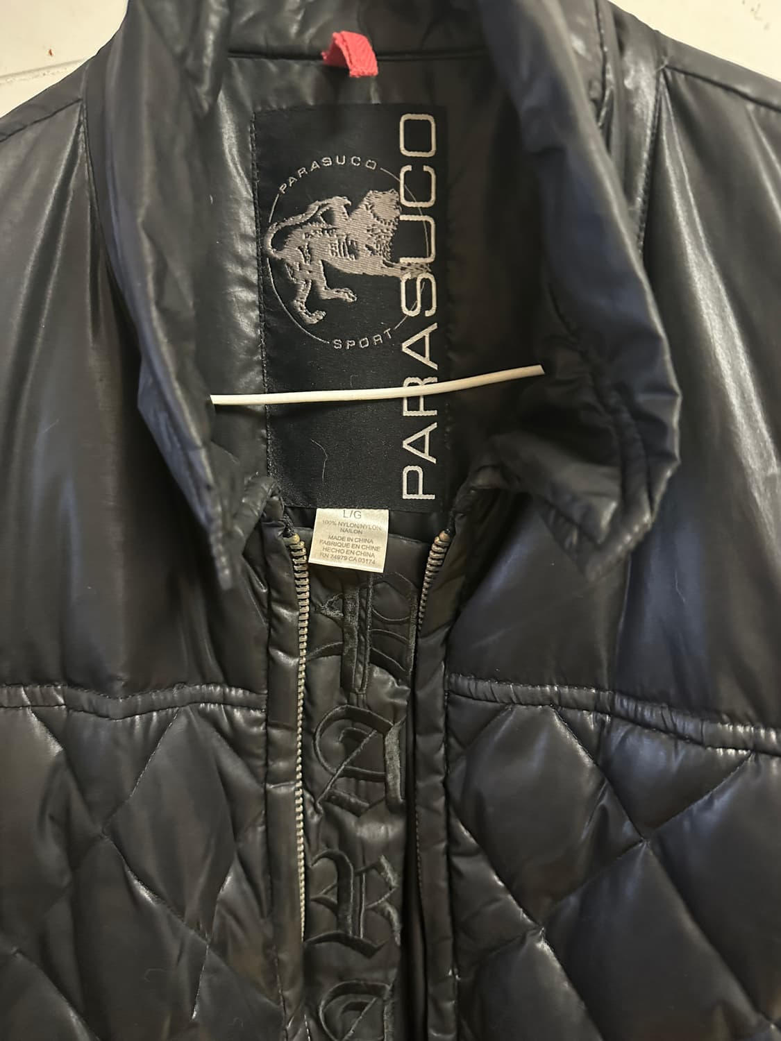 파라수코 유광 바이커 패딩점퍼 상품이미지3