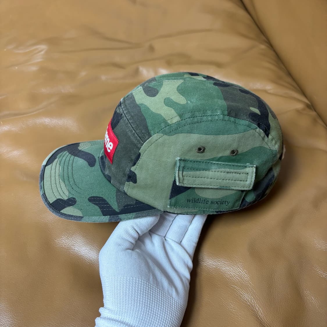 슈프림 캠프캡 모자 박스로고 밀리터리 카고 우드랜드 카모 상품이미지4