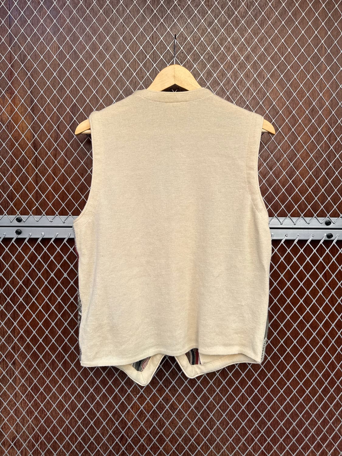 AKLANDA 빈티지 입체 케이블 니트 베스트 패턴 조끼 L 상품이미지5