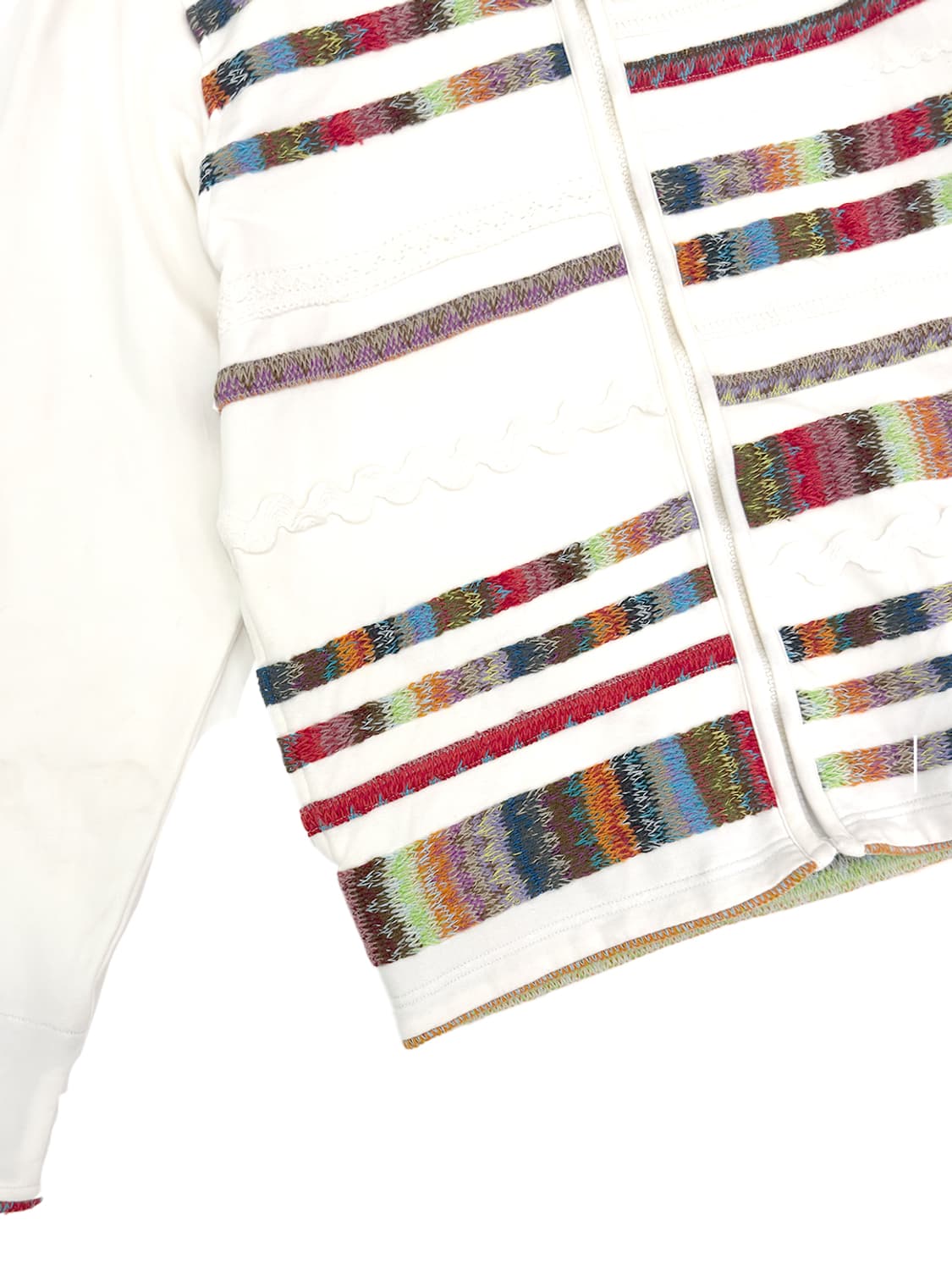 Vintage  Knit Panel Zip Hoodie 상품이미지4