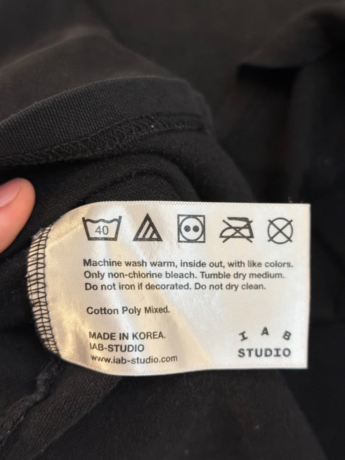 아이앱 스튜디오 반팔 티셔츠 블랙 상품이미지6