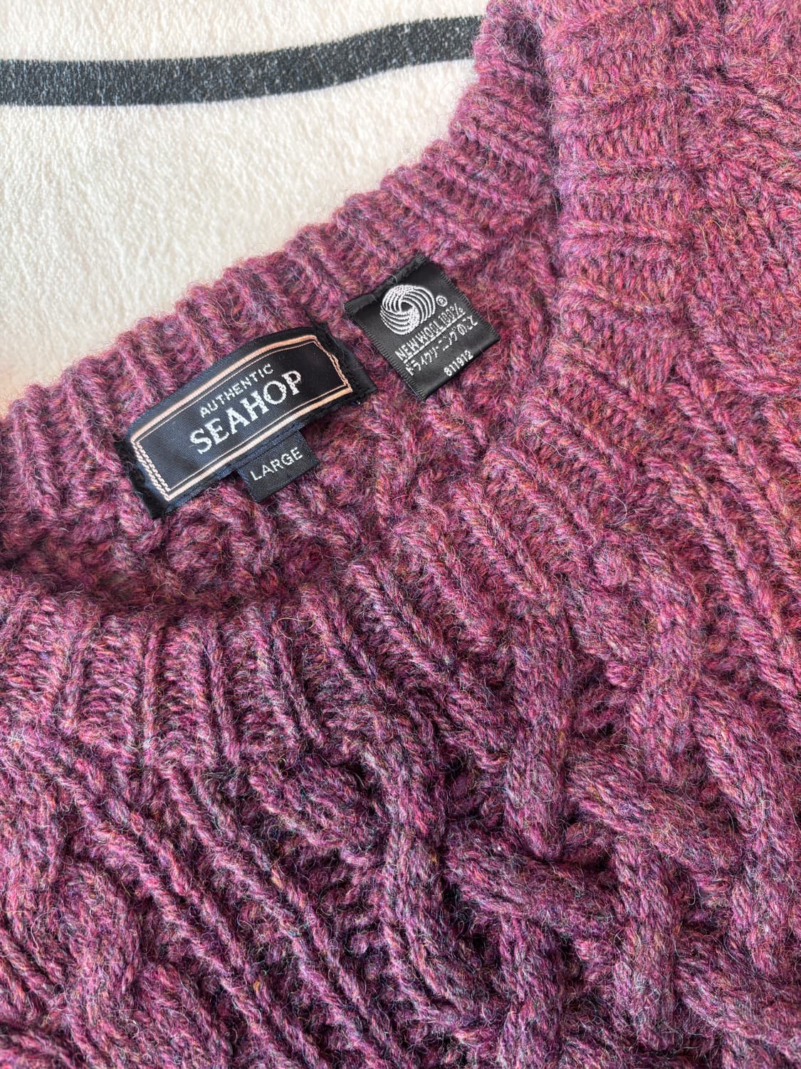 빈티지울100 니트 청키하고벌키한니트 상품이미지4