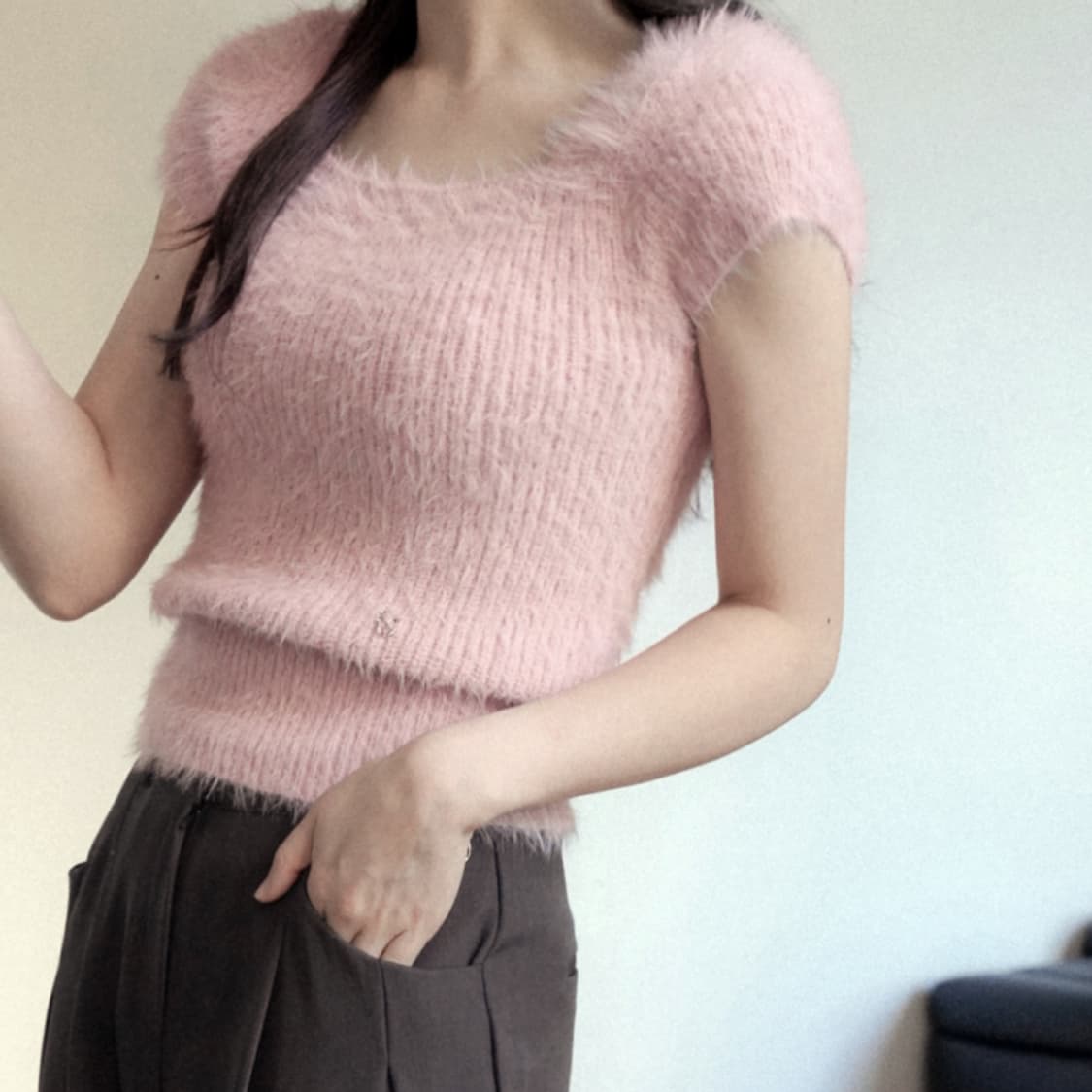 누아르테(NOUARTE) 소메르 헤어리니트 55-66 상품이미지3