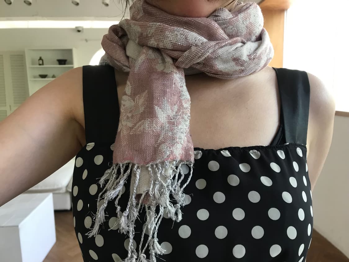 vintage pink scarf 상품이미지1