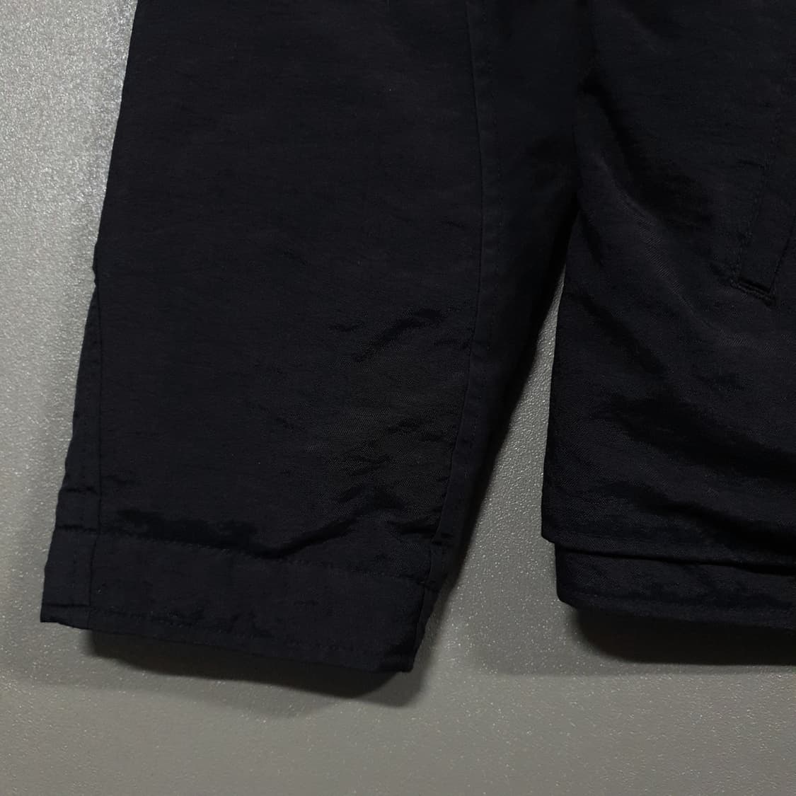 실측 XL) 에디바우어 00s 미니멀 카라 폴리쉘 이중 유틸리티 자켓 상품이미지3