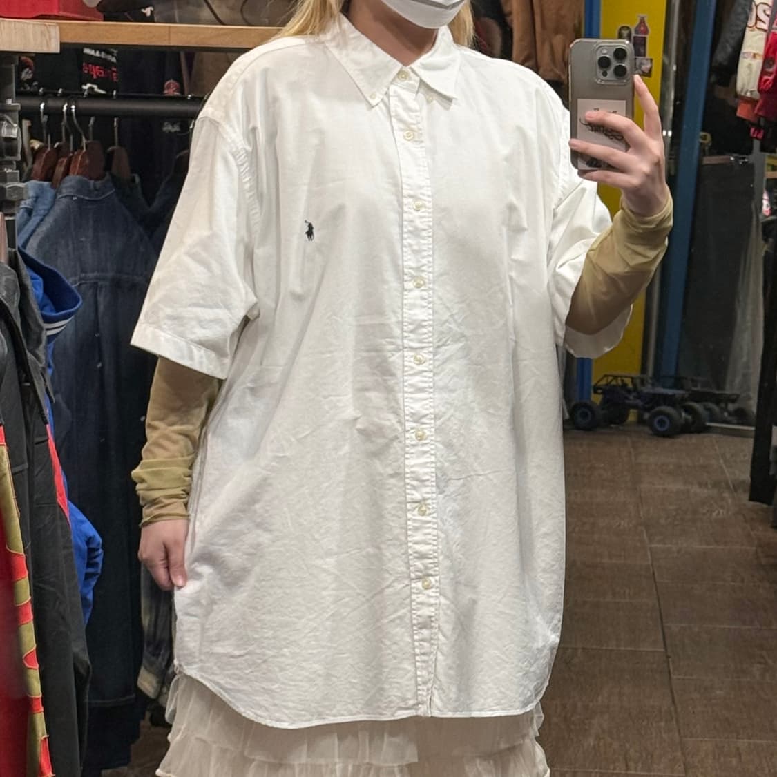 [HI] 폴로 랄프로렌 반팔셔츠 화이트 상품이미지3