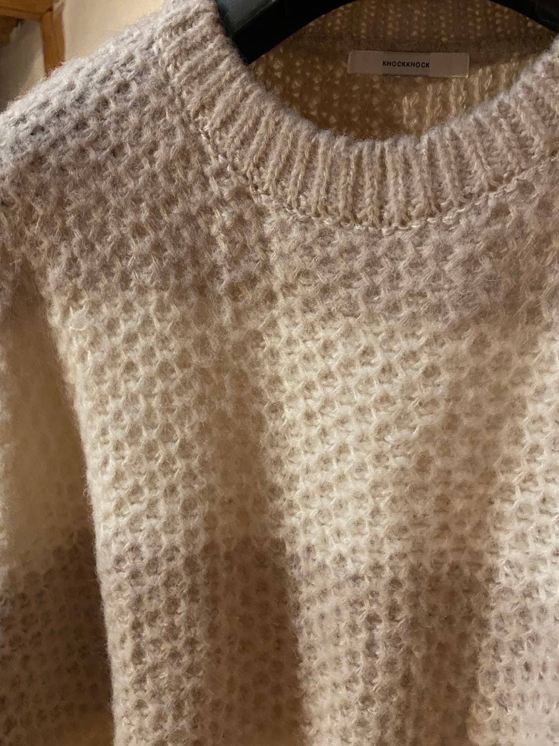 빈티지 벌집 짜임의 스트라이프 줄무늬 니트  상품이미지2