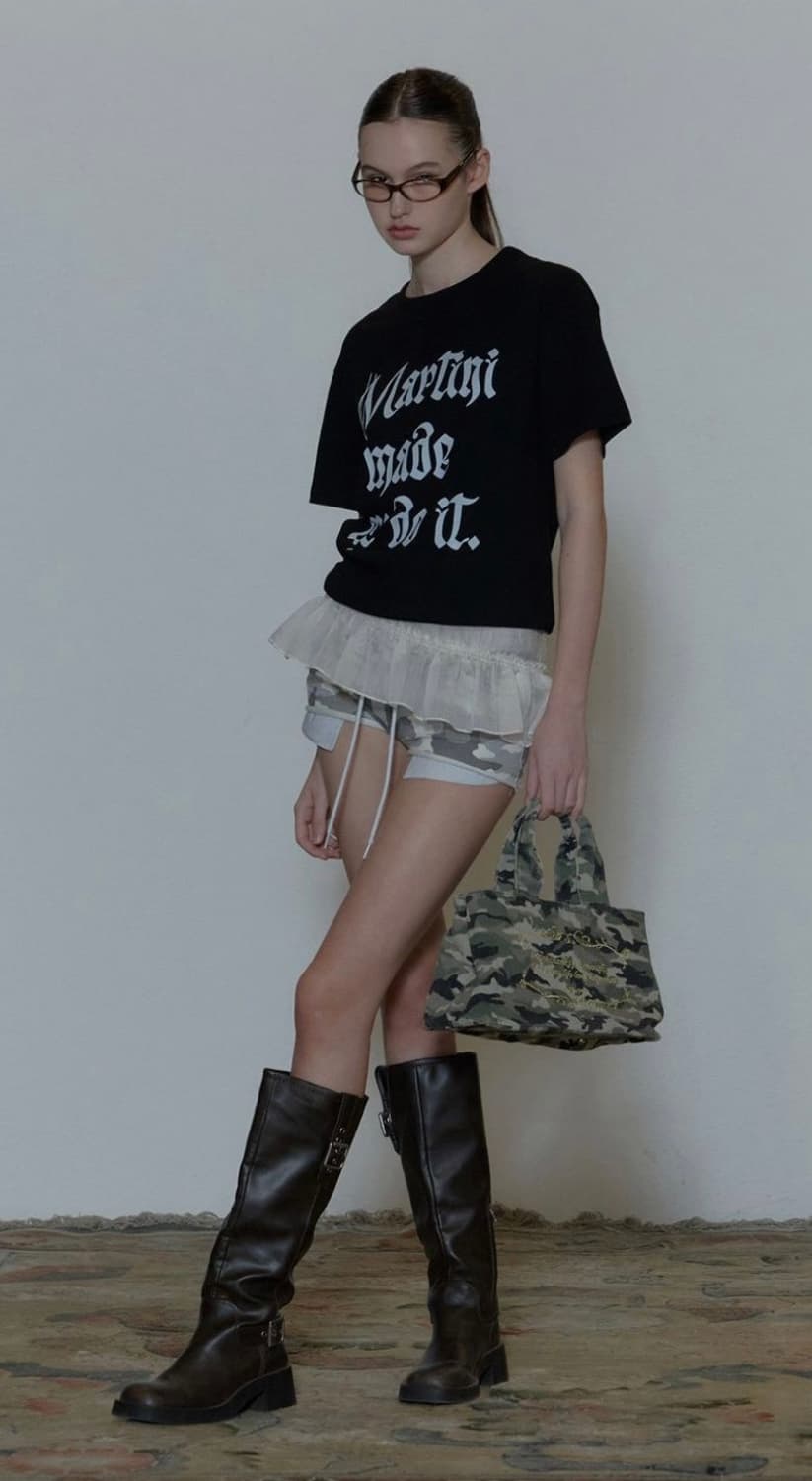 스컬프터 Martini Made Me Do It Tee Black 상품이미지4