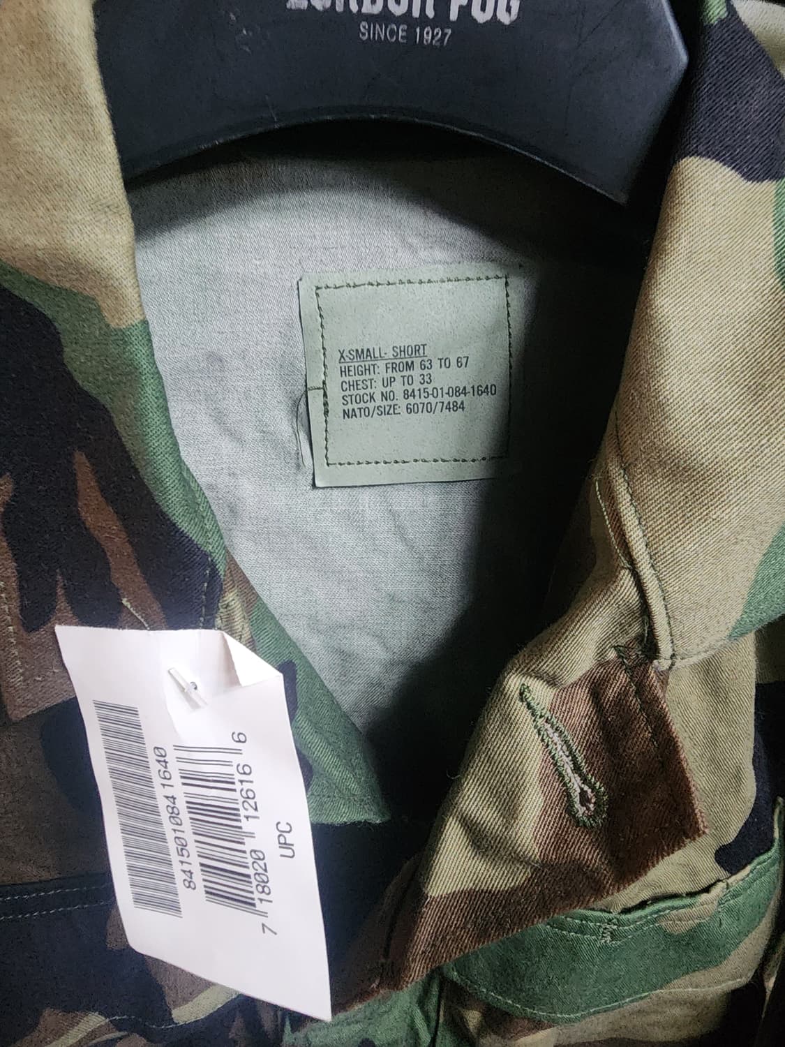 미군 오리지널 우드랜드 전투복 상의 BDU 상품이미지2