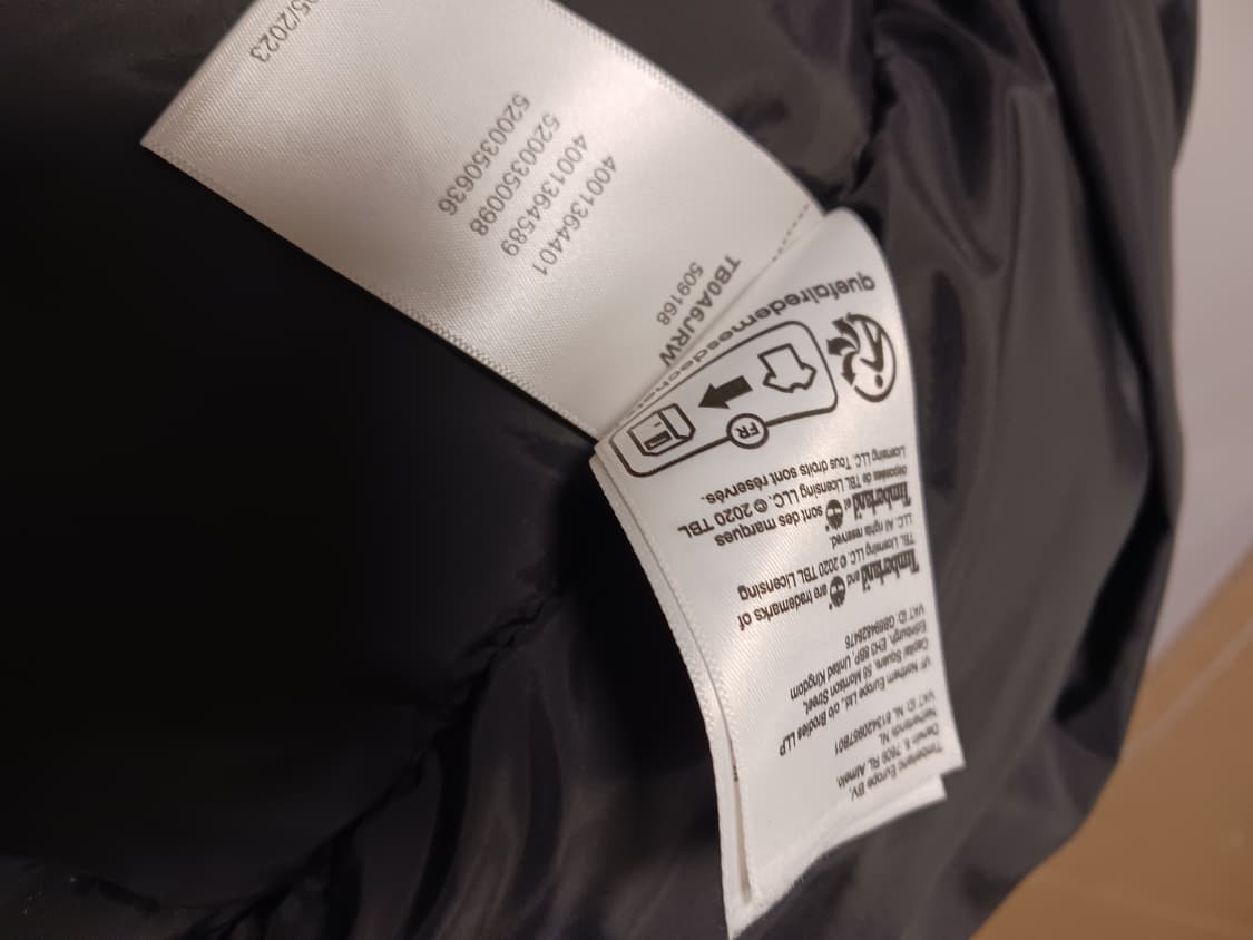 팀버랜드 경량 퀄팅 패딩 상품이미지5