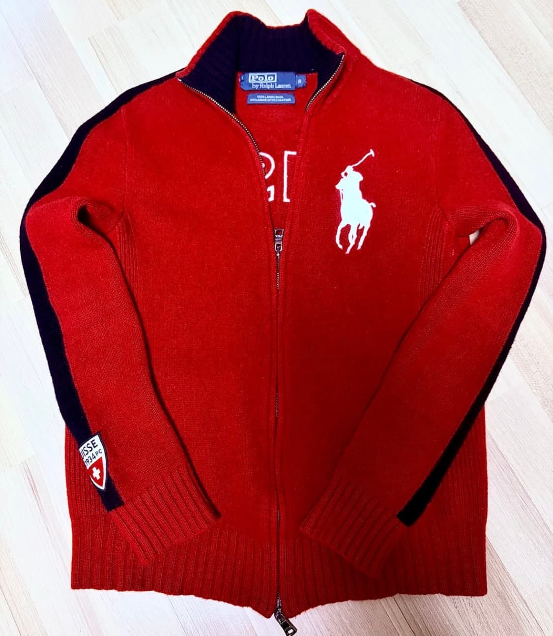 폴로 스위스 램스울 투웨이 집업 상품이미지1