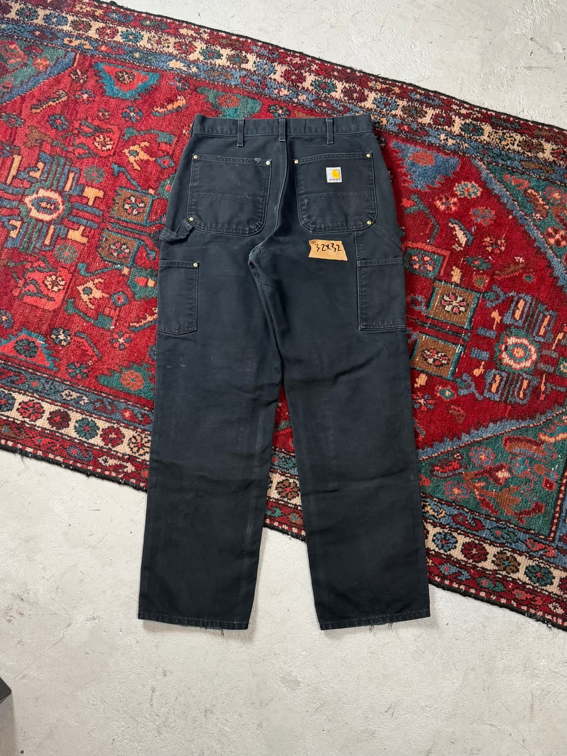 OG USA Made 칼하트 B01 더블니 블랙 칼하트 썩블니 카펜터 상품이미지4