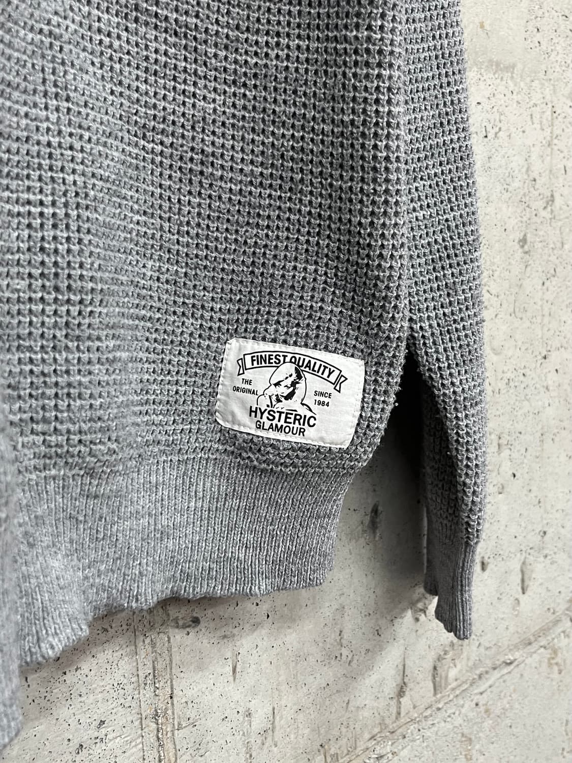 히스테릭 글래머 터틀넥 스웨터 그레이 상품이미지7