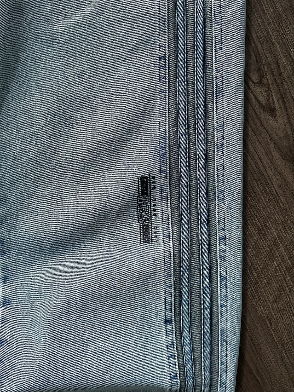 Staffpick 와이드 사이드 트랙 데님 팬츠 상품이미지10