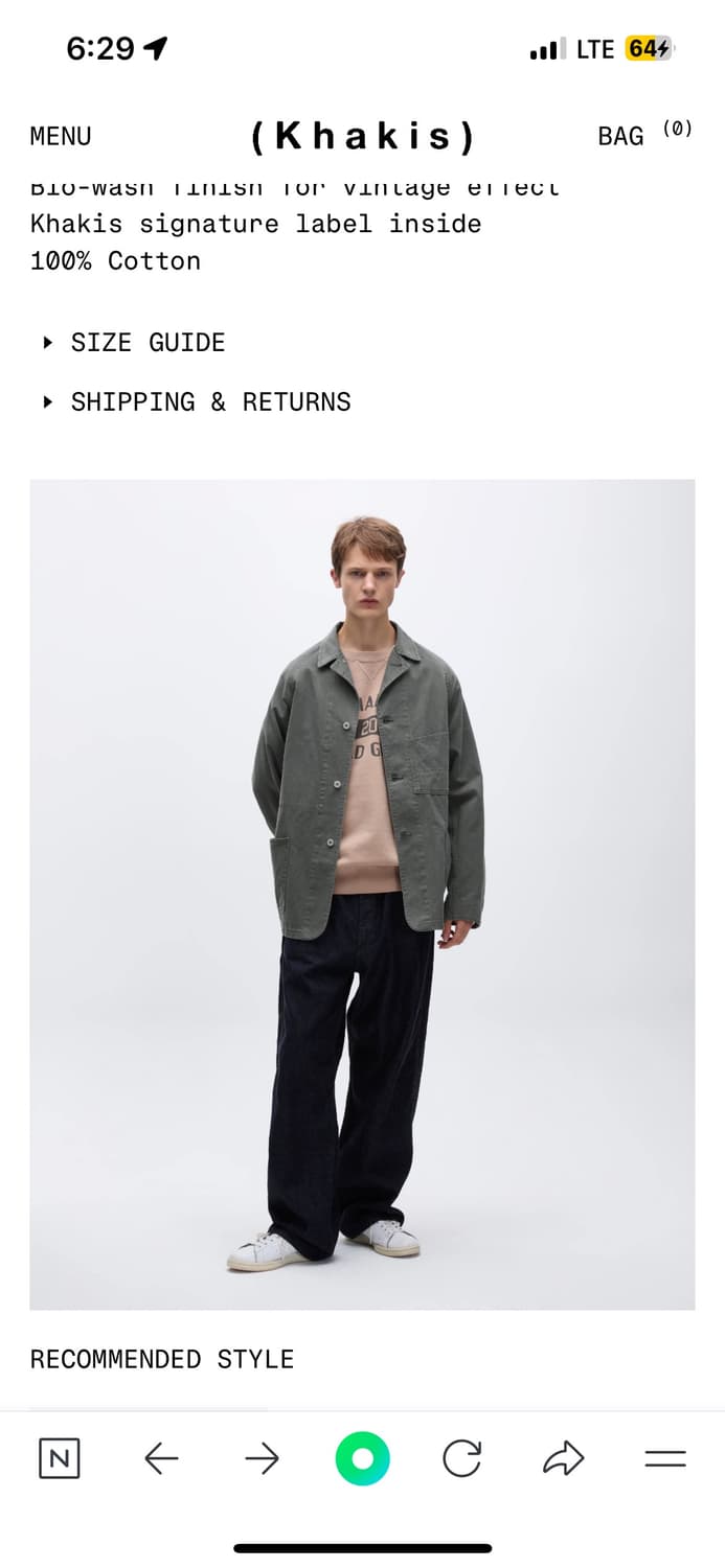 카키스 블레이저 자켓 상품이미지2