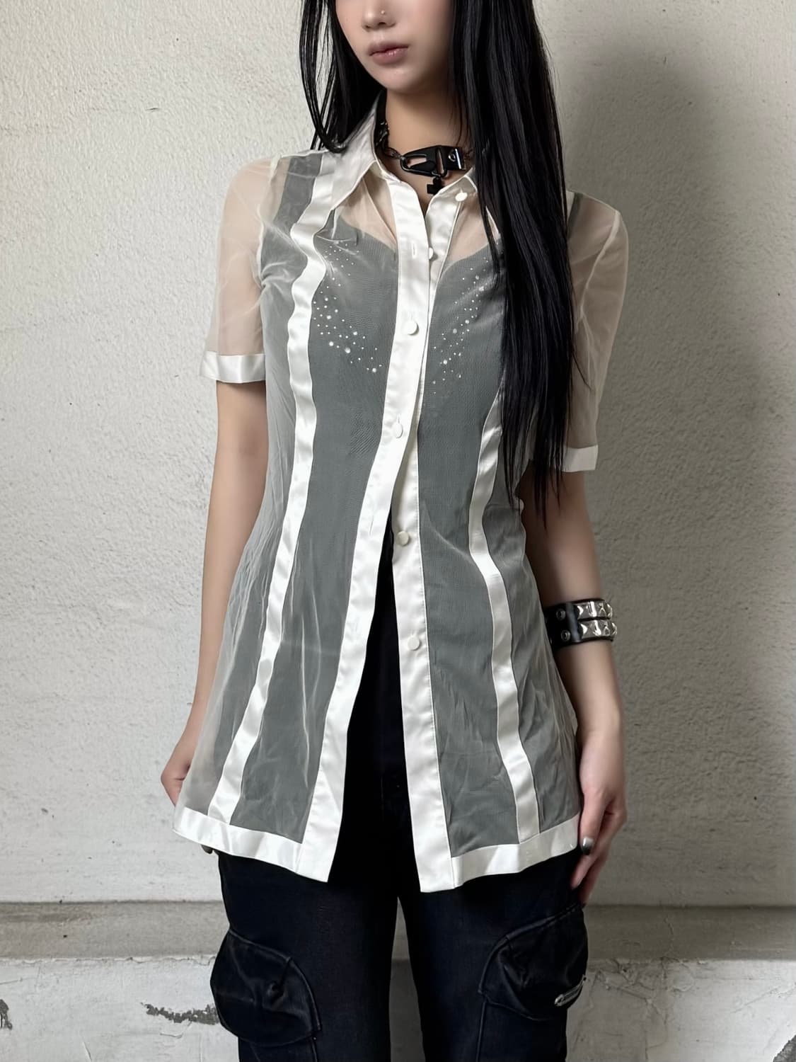 Seethrough shirt 상품이미지1