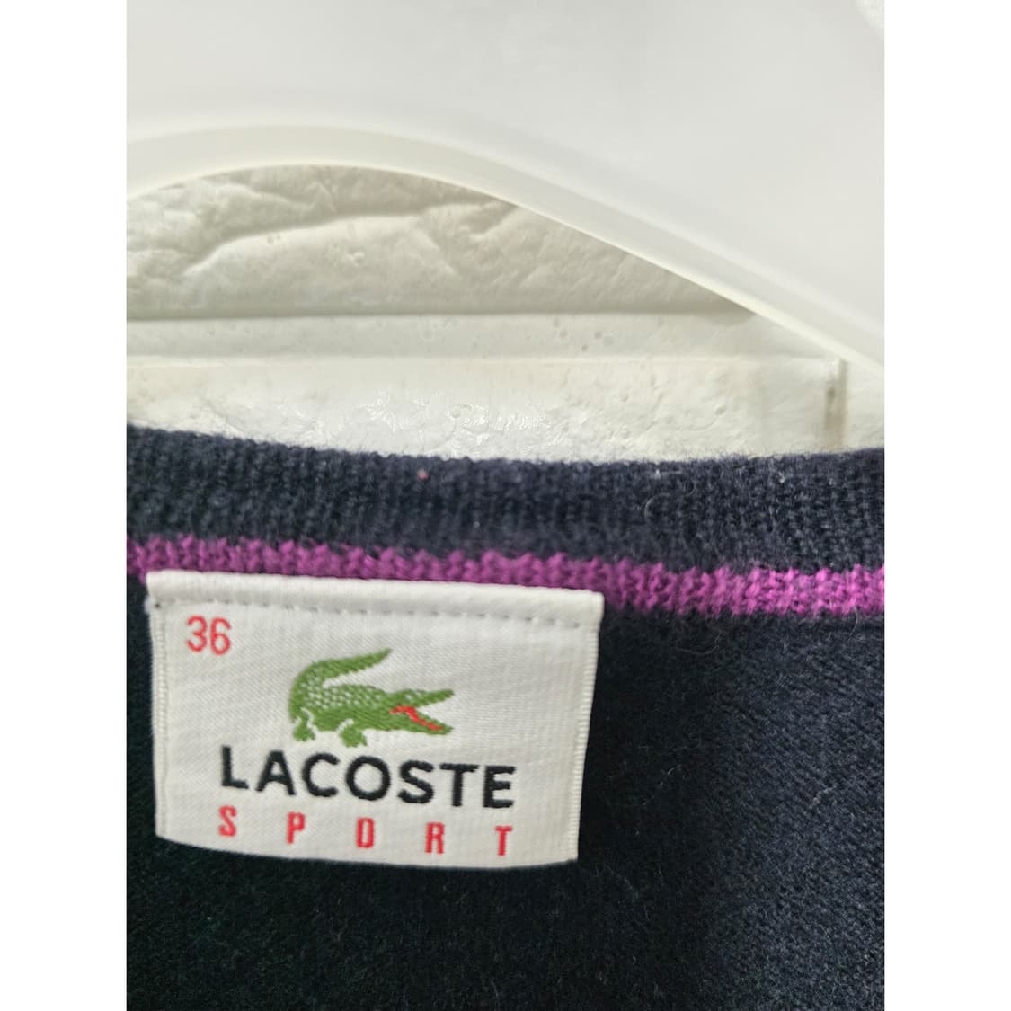택포// 라코스테 스포츠 여성 아가일 니트 S 상품이미지2