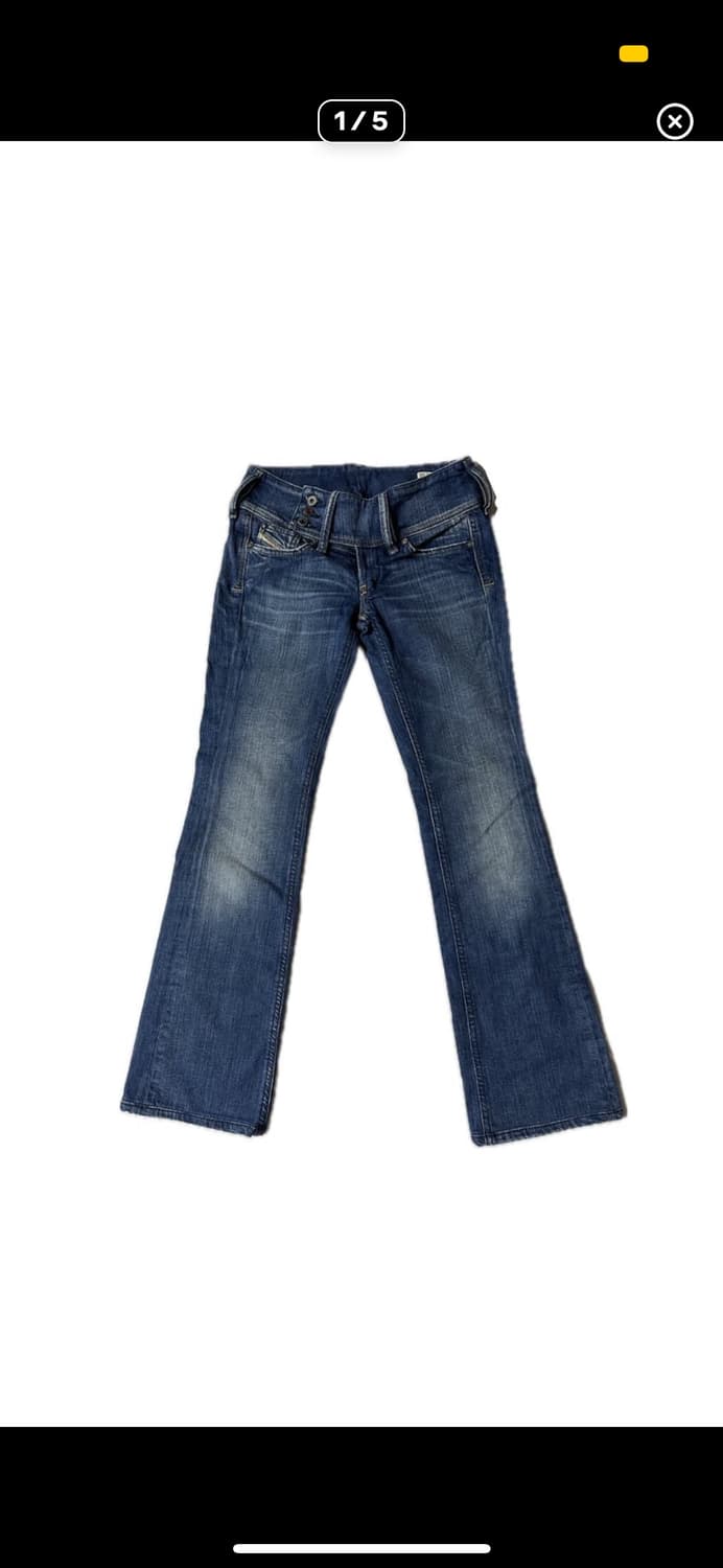 디젤 사이드 버튼 로우컷 데님 상품이미지2