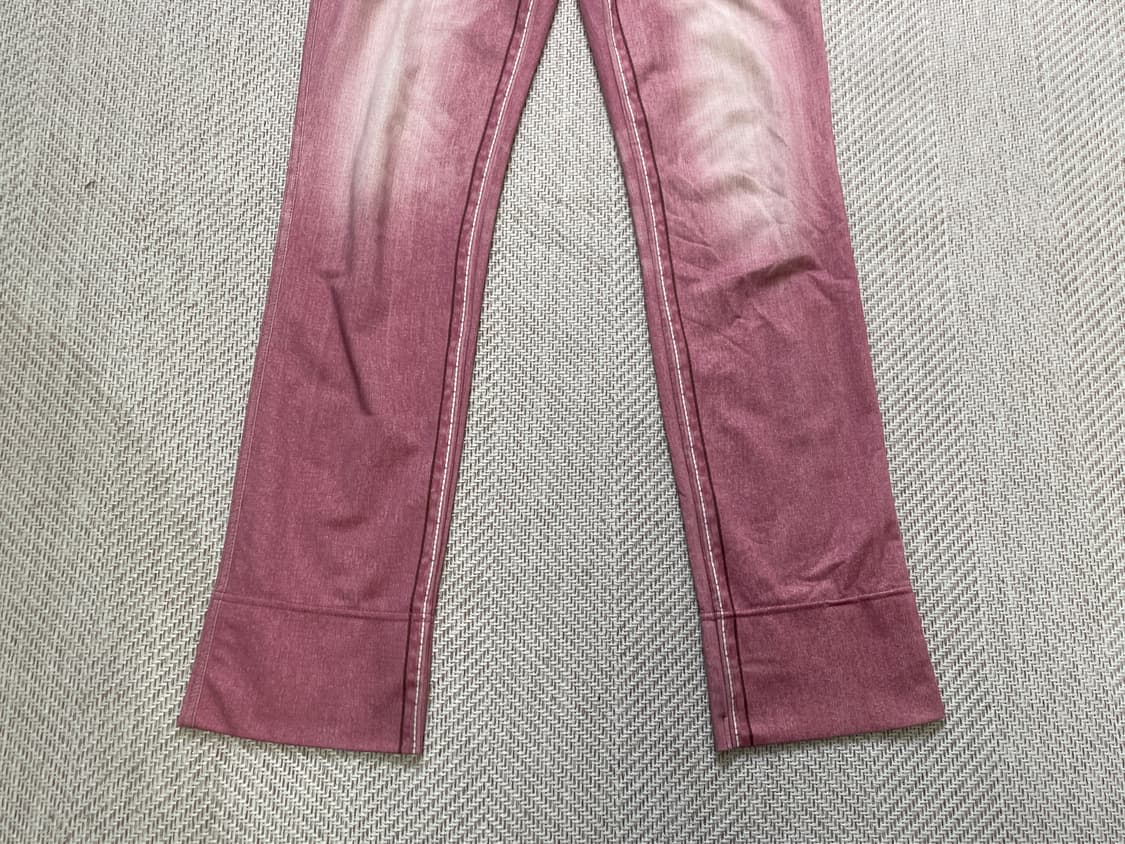 빈티지 플로럴 자수 포켓 밑단 체크 팬츠 J04104 상품이미지3