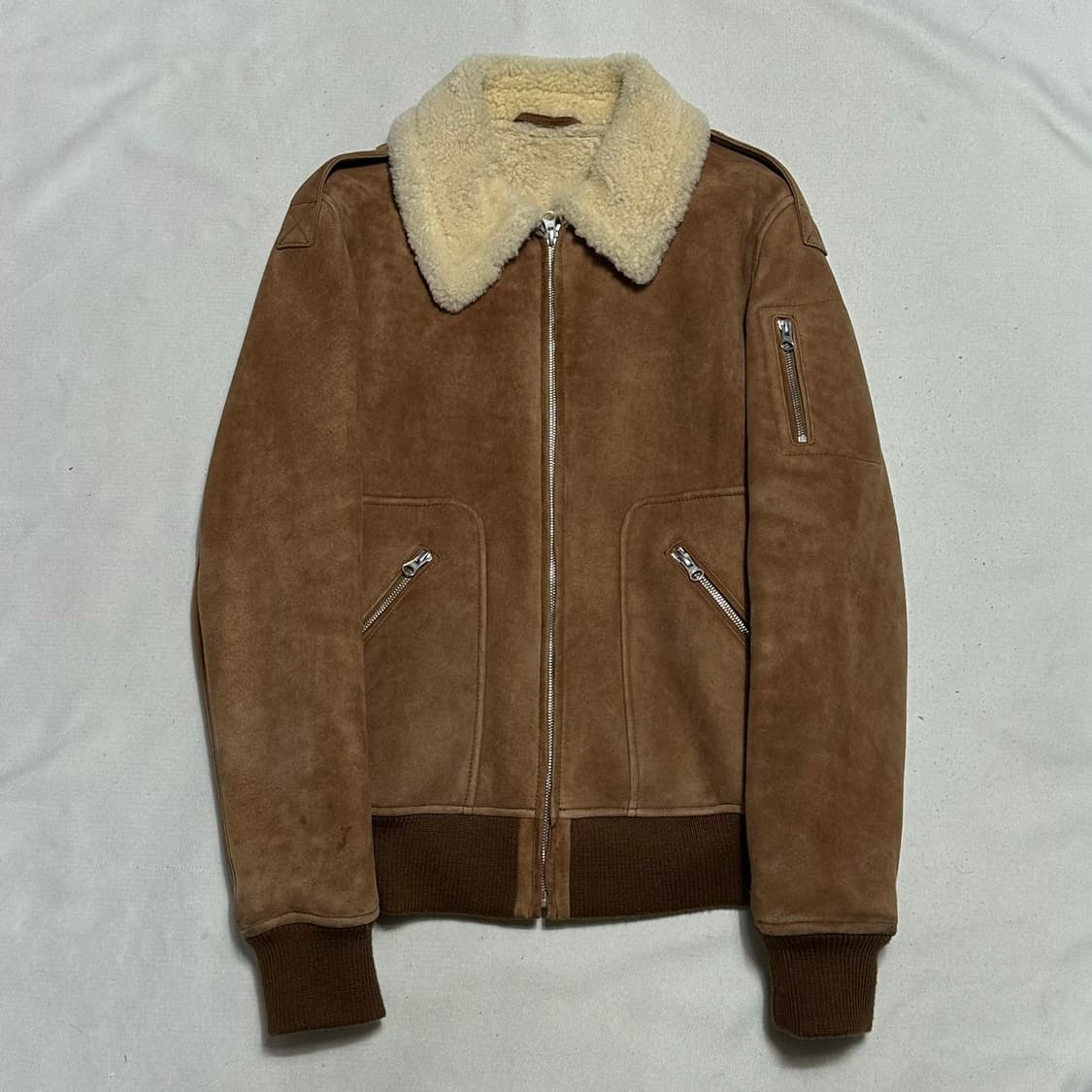 XS A.P.C. 스웨이드 무스탕 자켓 상품이미지2