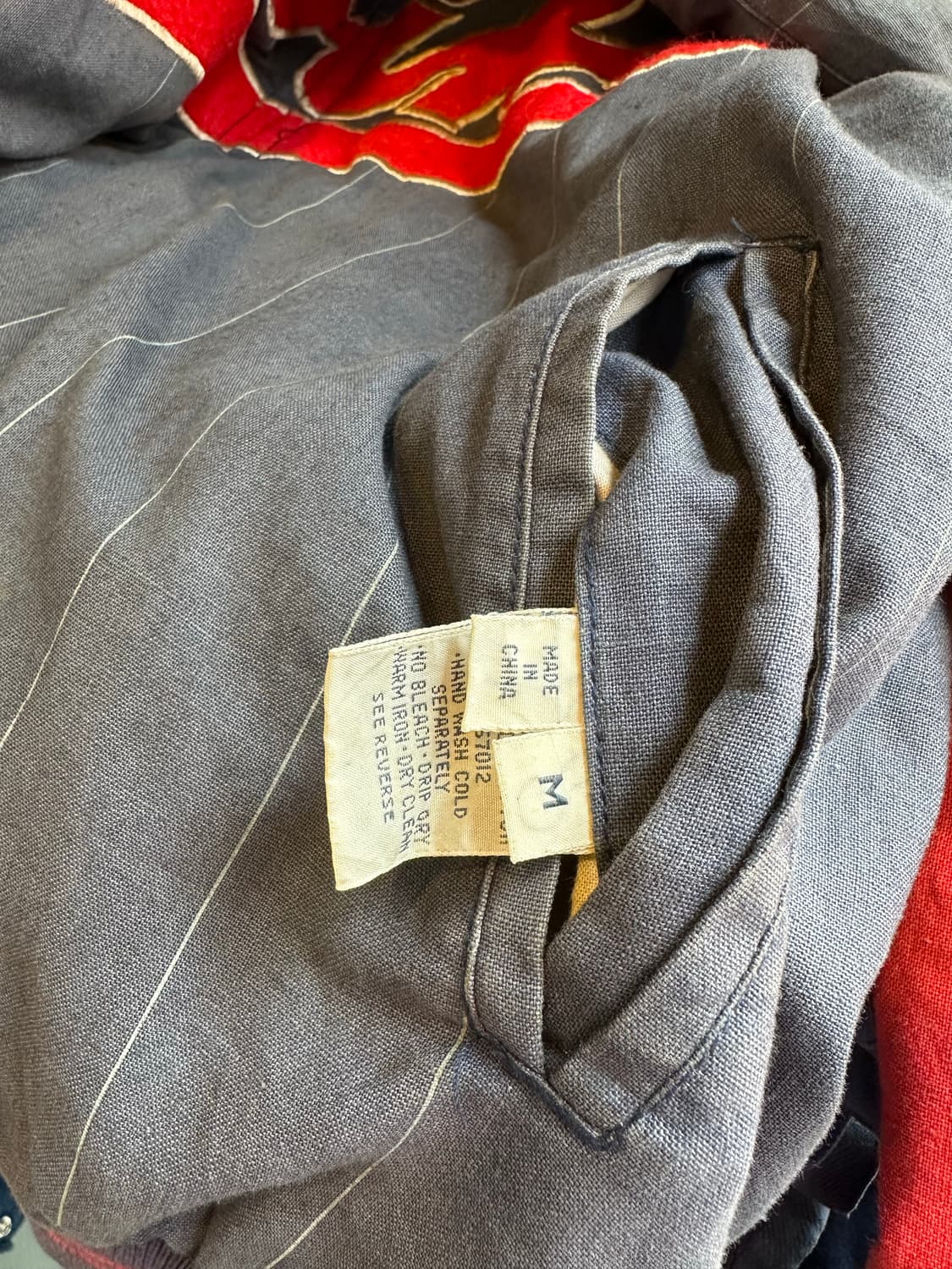 90s Mirage MLB 미네소타 트윈스 린넨 베이스볼 자켓 1991 상품이미지10