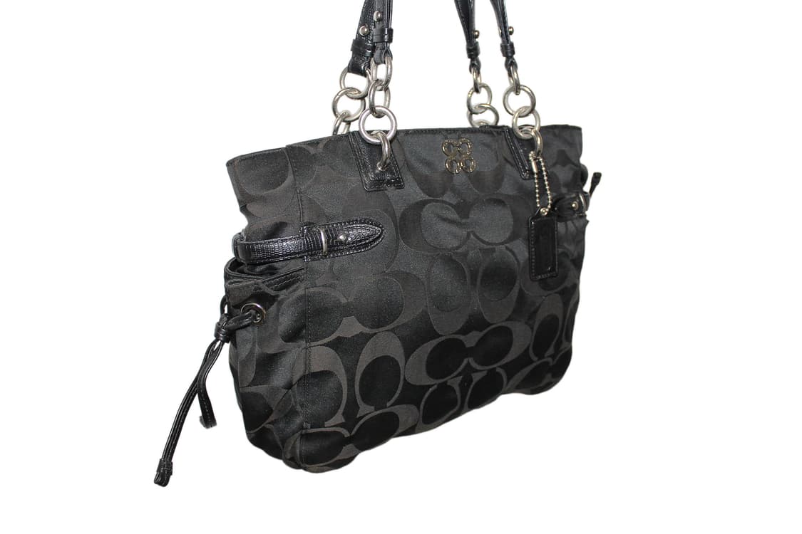 2000s COACH 코치 자카드 토트백 상품이미지2