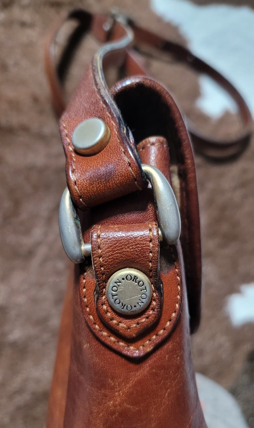 호주 OROTON 빈티지 가죽 핸드백 상품이미지7