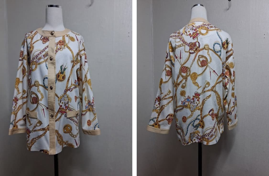 셀린느 가디건  패턴 면가디건 실켓면 여성77
면100 % 일본산 셀린느 상품이미지1