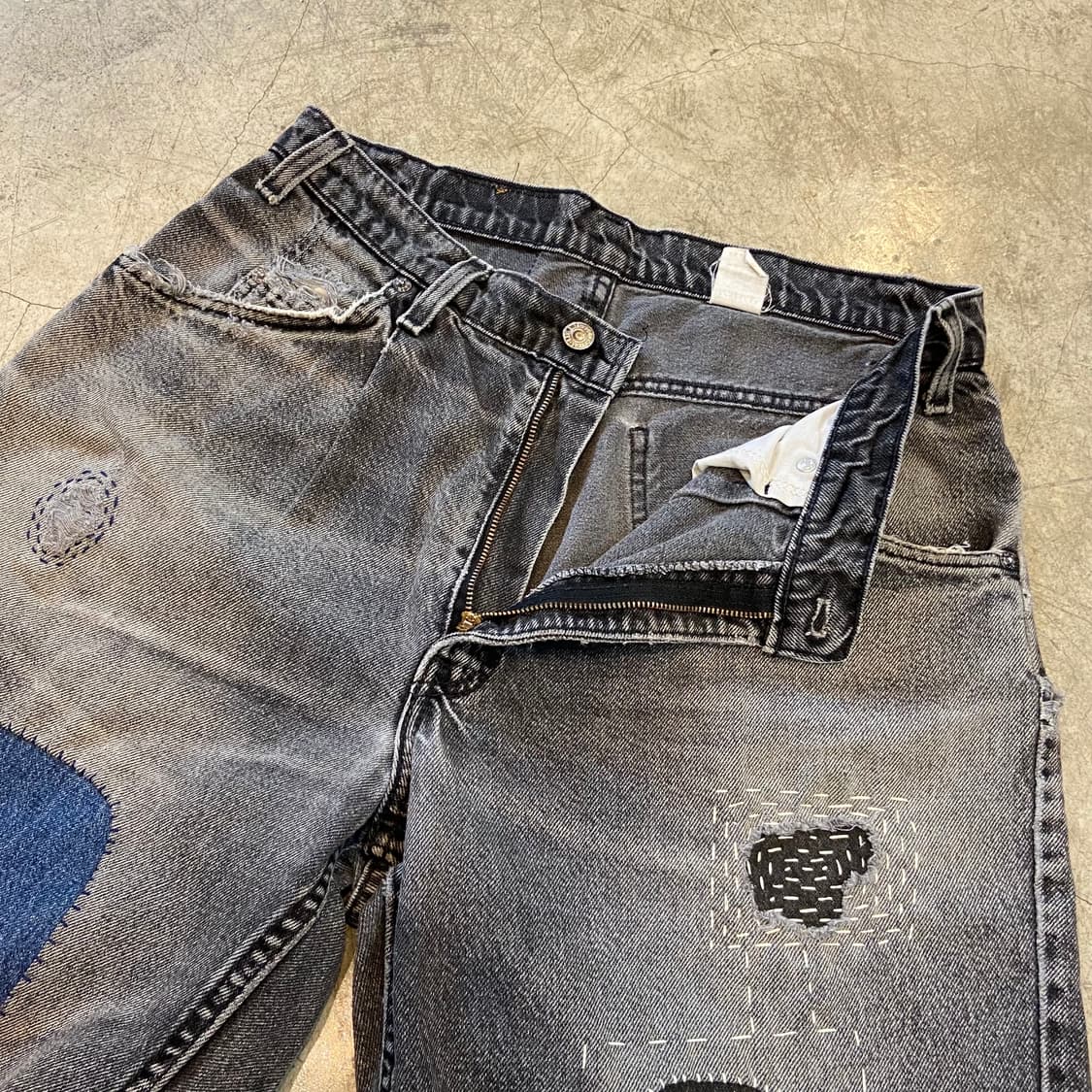 (32.5)90s 리바이스 580 오렌지탭 핸드워크 진 상품이미지9