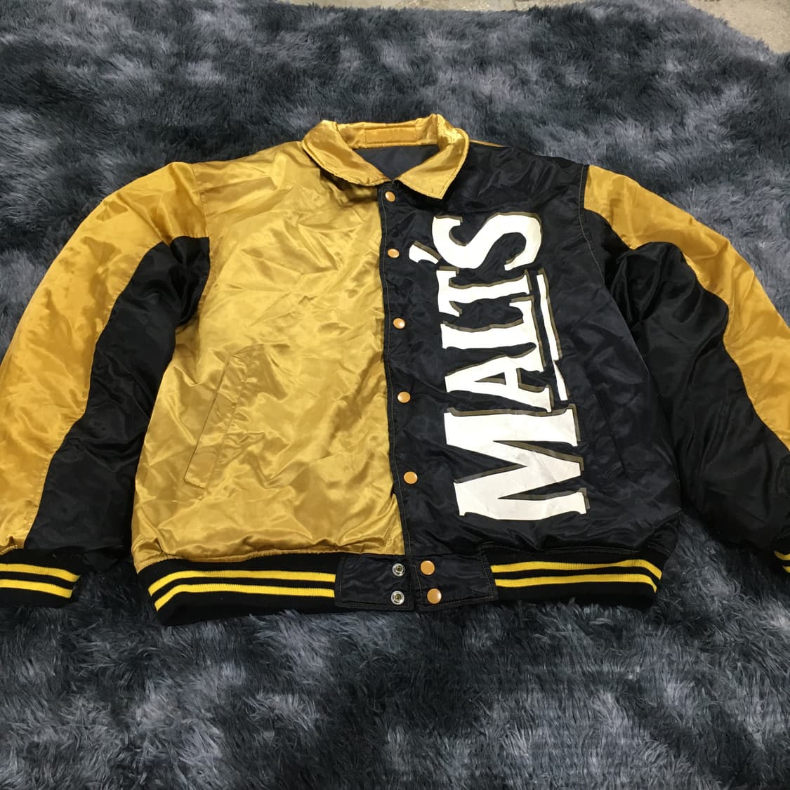 투티/0253 산토리몰츠 MALTS 리버시블 구스다운패딩 일본빈티지 XL 상품이미지7