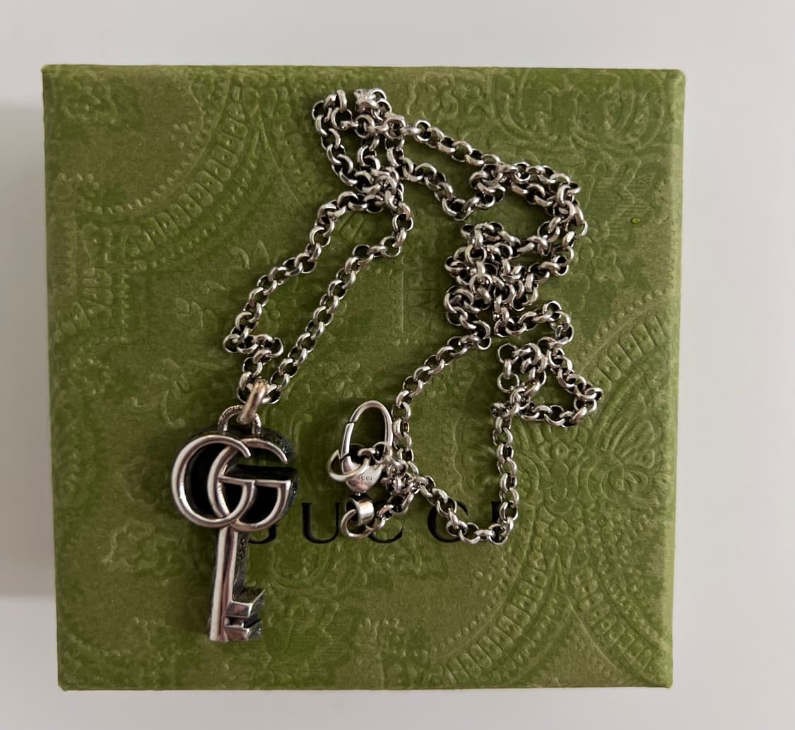 구찌 실버 더블 g 키 목걸이 상품이미지5