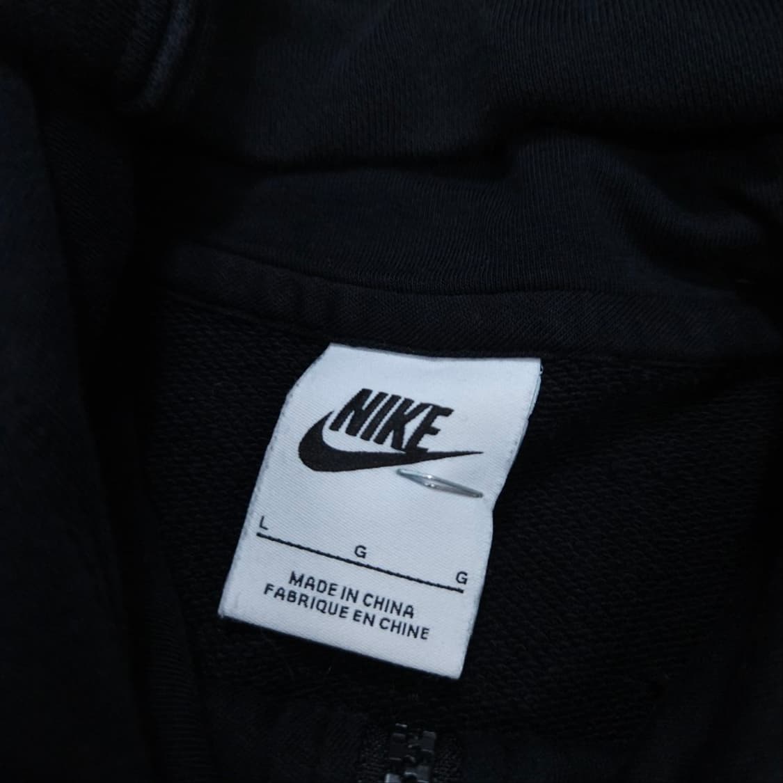 나이키 후드 집업 L 블랙 상품이미지4