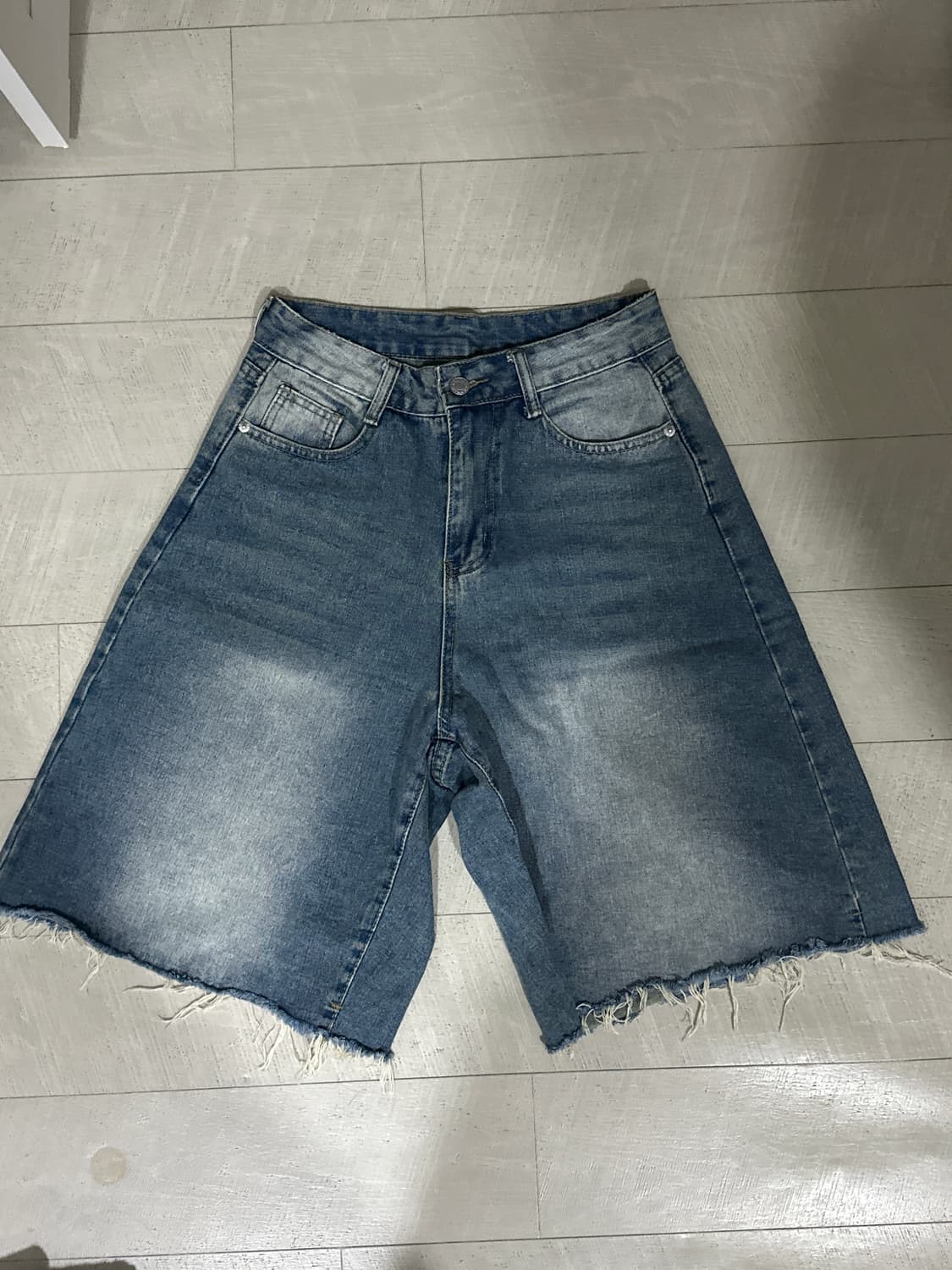 워싱 버뮤다 팬츠 상품이미지1
