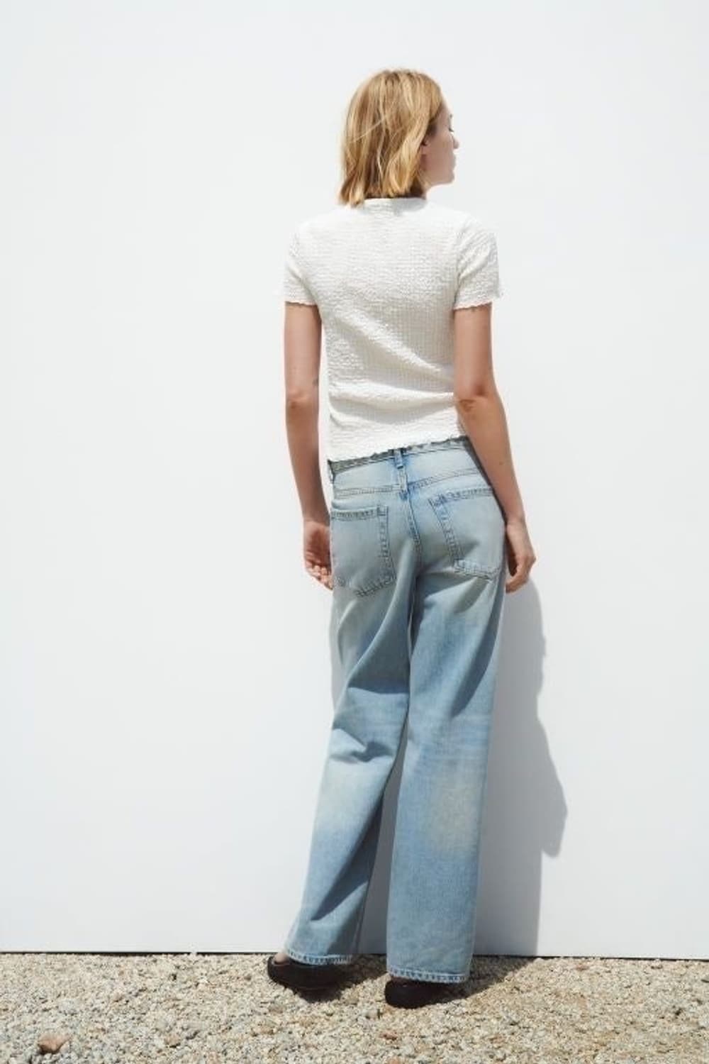 ZARA 자라 링클 티셔츠, 자라 반팔 티셔츠 상품이미지4