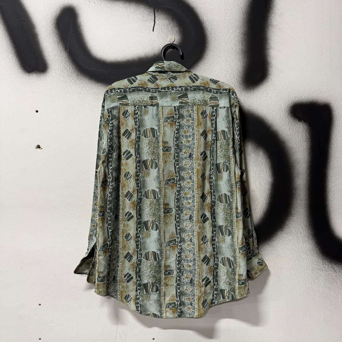 VTG 빈티지 뮤트톤 에스닉 풀패턴 원 포켓 긴팔 셔츠 상품이미지2