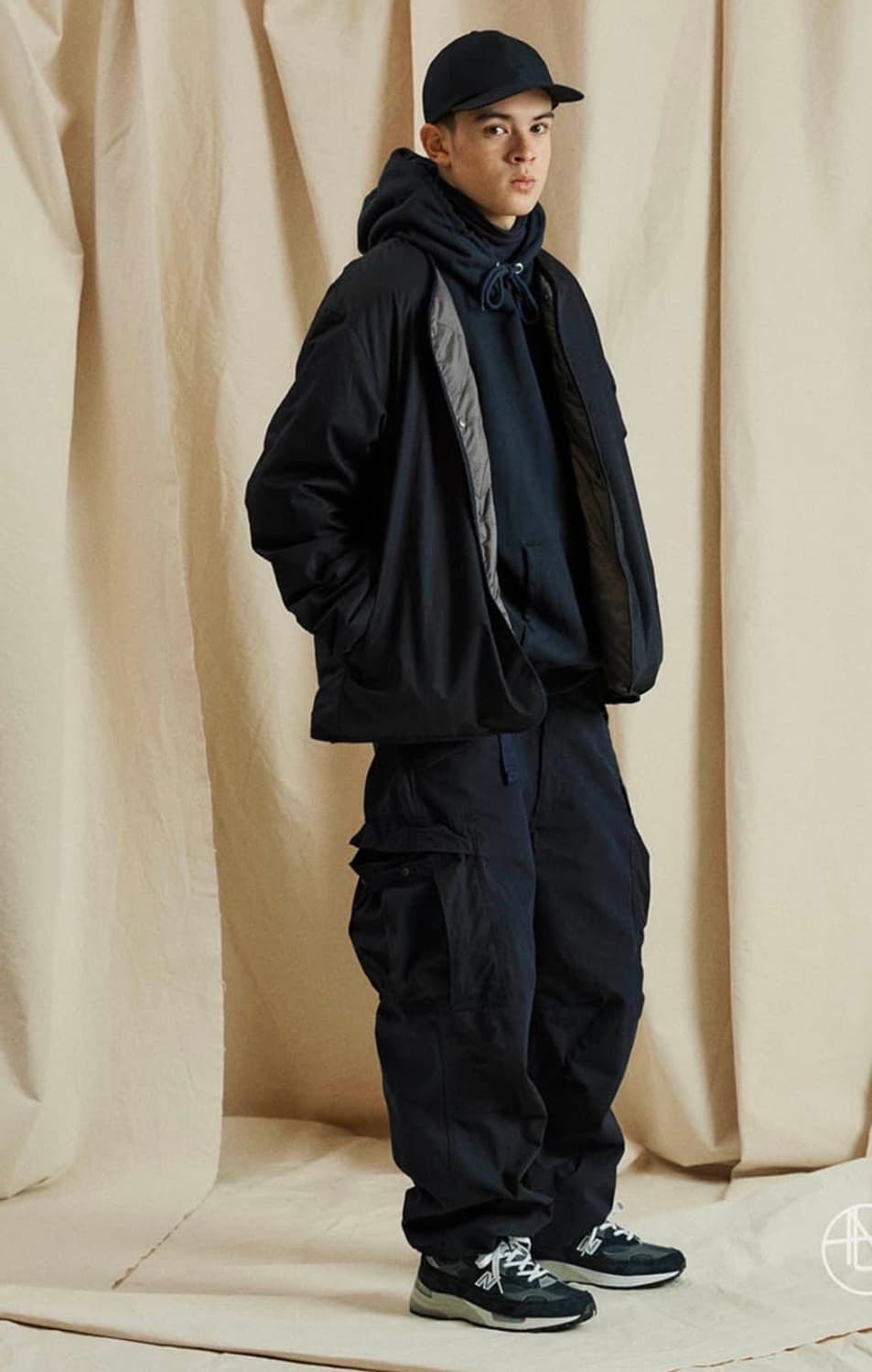 나나미카  풀오버 후드 네이비 상품이미지1