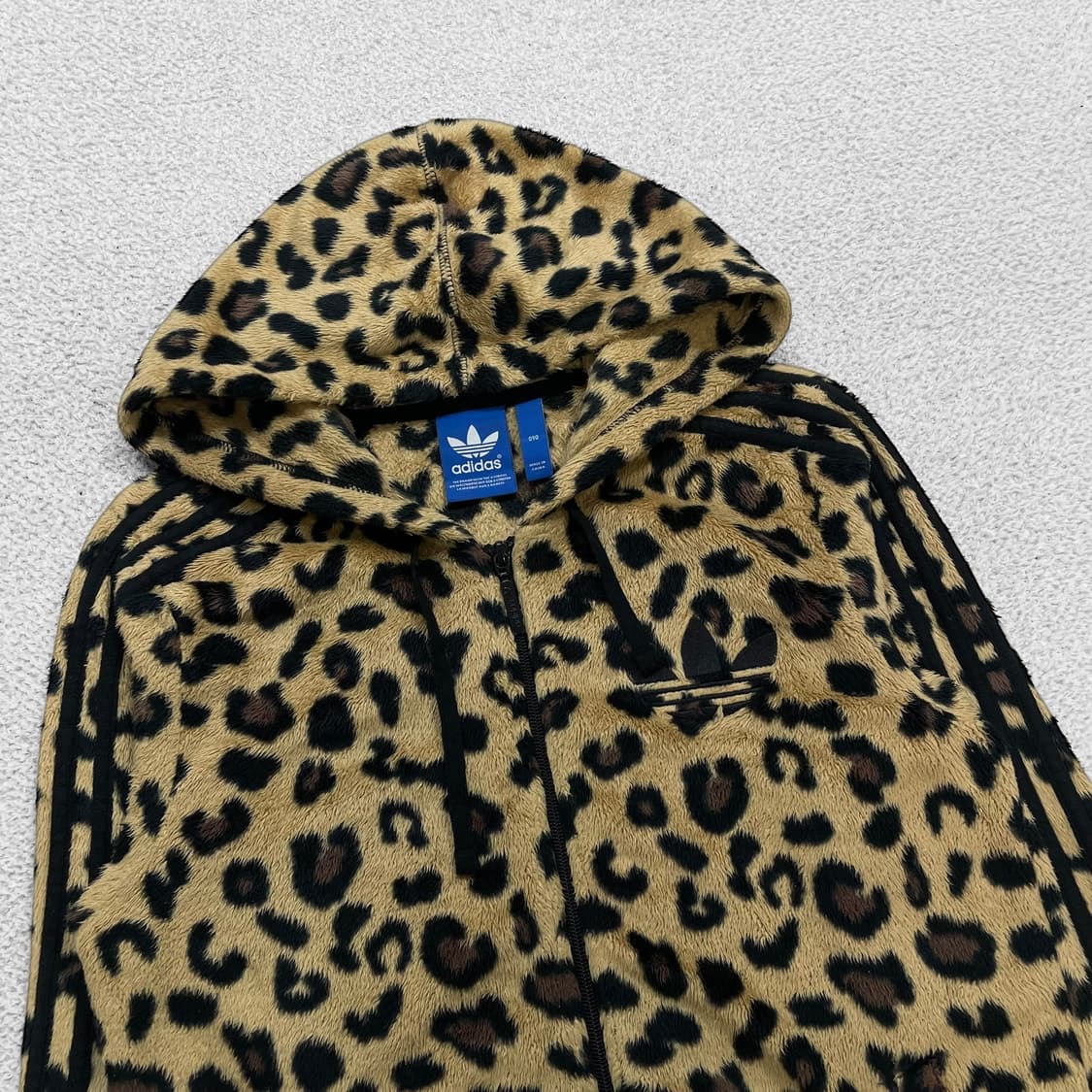 아디다스 파이어버드 쉐르파 레오파드 후드집업 상품이미지3