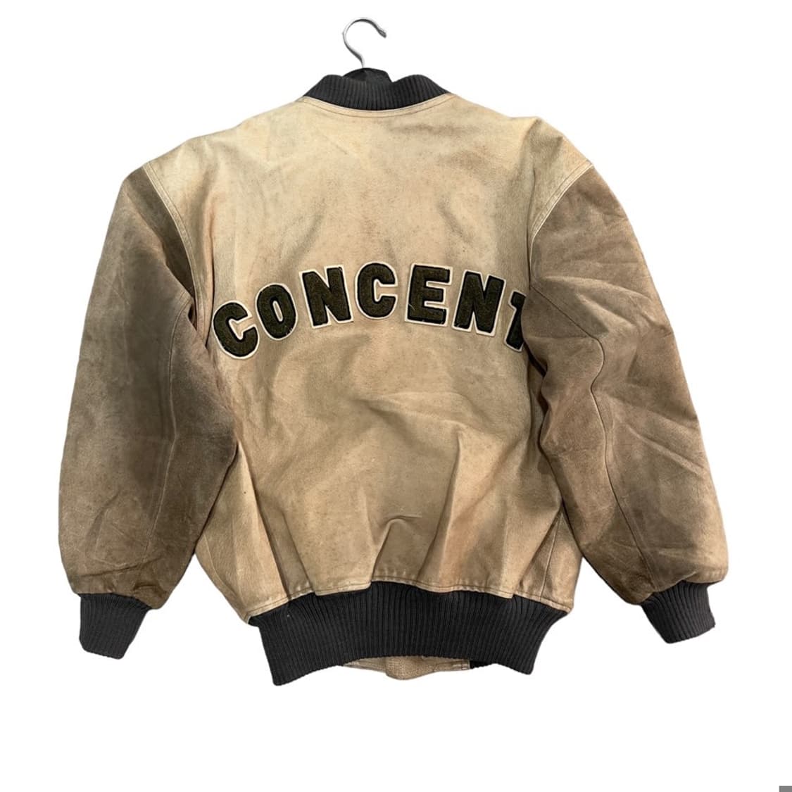 콘센트 리얼레더 바시티 자켓 상품이미지3