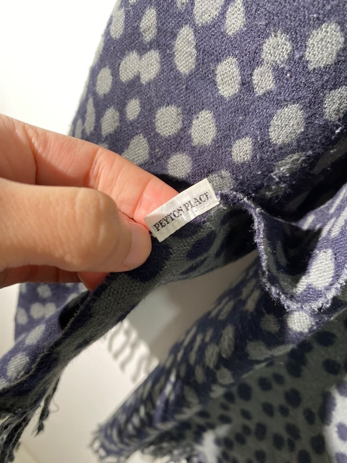 peyton place 레오파드 패턴 머플러 상품이미지3