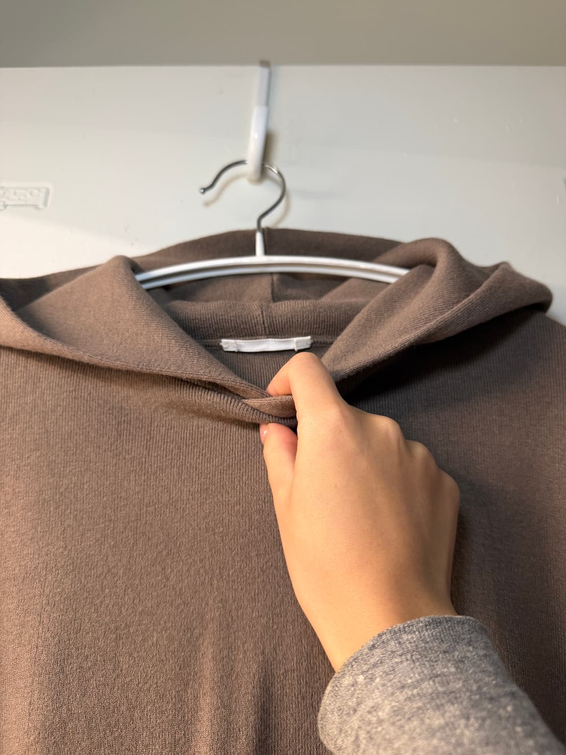 일본빈티지 코코아 후드 니트 상품이미지3