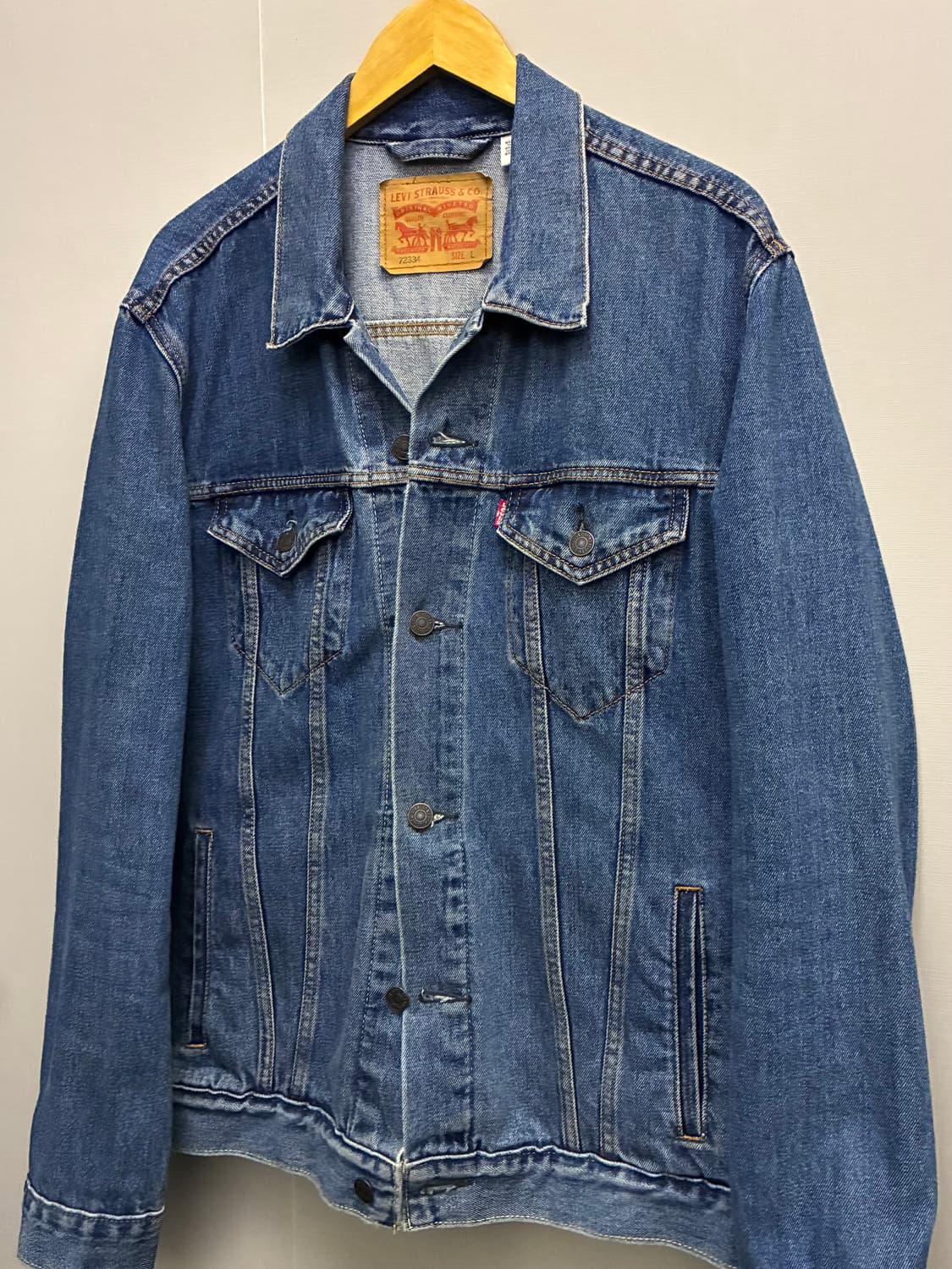 (XL)리바이스 3세대 72334 중청 데님 트러커자켓 데님자켓 청자켓 상품이미지2
